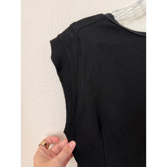 New Zara Woman Basic Black Dress Size Large - Picture 4 of 5